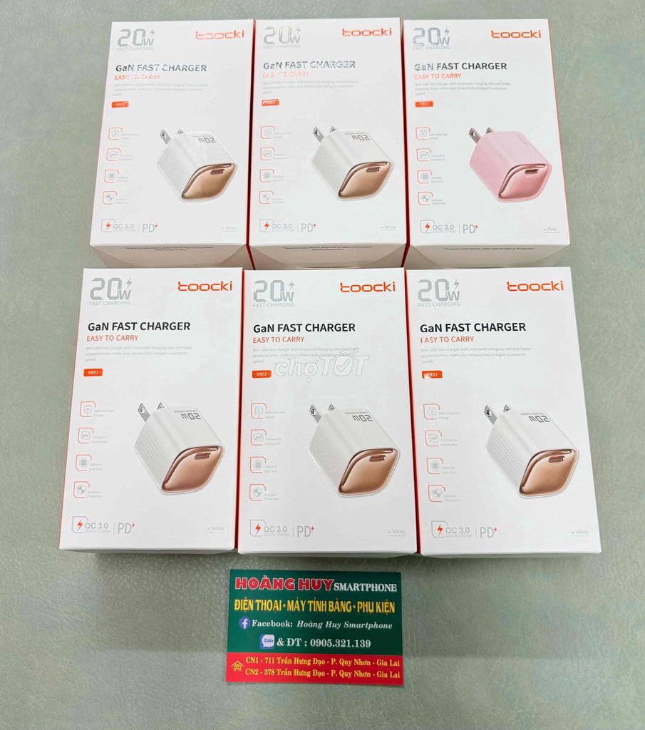 Củ sạc nhanh GAN 20W - 30W chính hãng TOOCKI. Mua bán Phụ kiện (Màn hình, Chuột...) tại Thành phố Qui Nhơn Bình Định được đăng bởi Hoàng Trinh hình 1