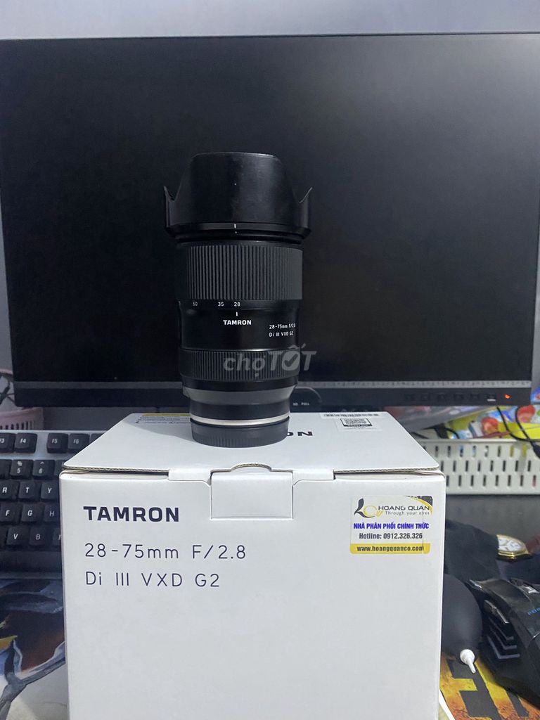 Ống kính Tamron 28-75mm F/2.8 Di III VXD G2 Đen. Mua bán Máy ảnh, Máy quay tại Quận Hải Châu Đà Nẵng được đăng bởi nguyễn cao nam hình 1