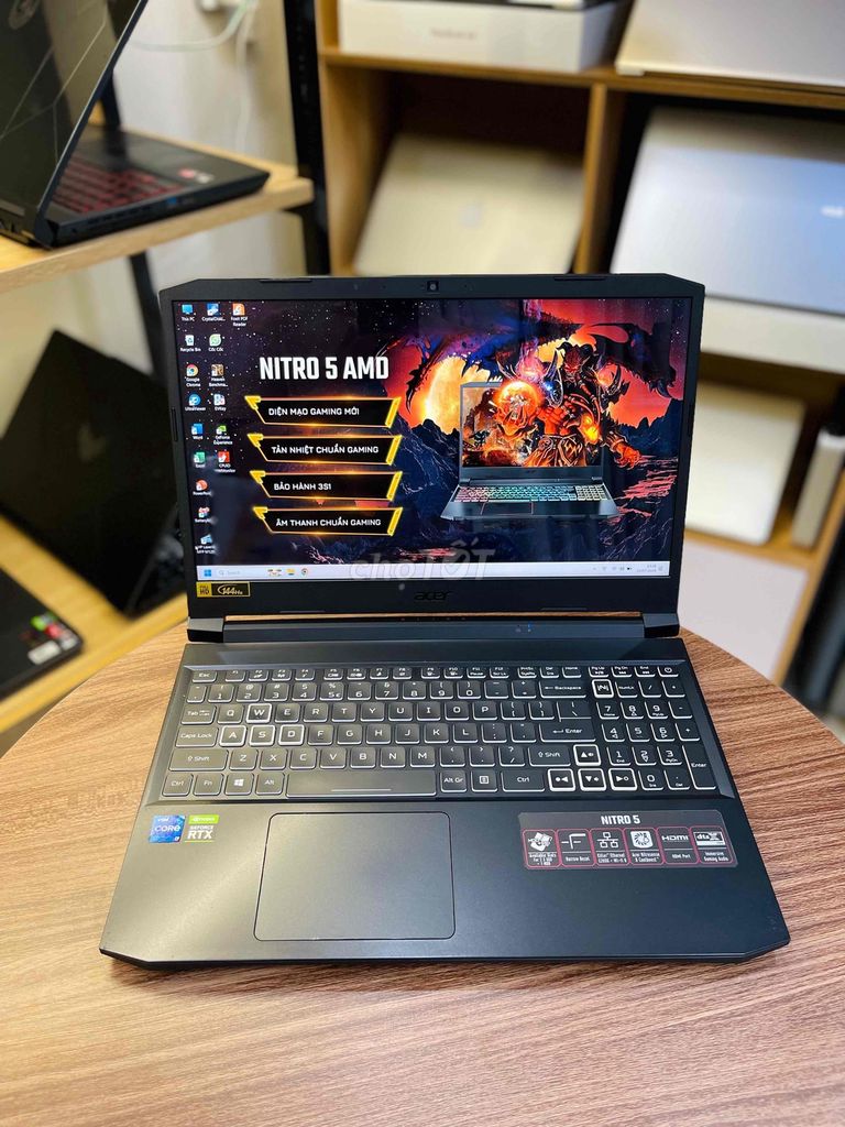 Acer Nitro 5 I7-11800H/16/512G/RTX 3050Ti đẹp 99%