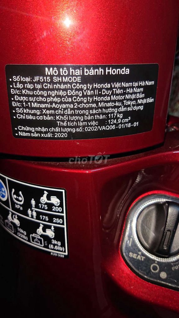 Bán xe sh mode như hình dòng bỏ mẫu còn bão hành. Mua bán Xe máy tại Huyện Châu Thành Tiền Giang được đăng bởi Hoàng Dung  hình 6