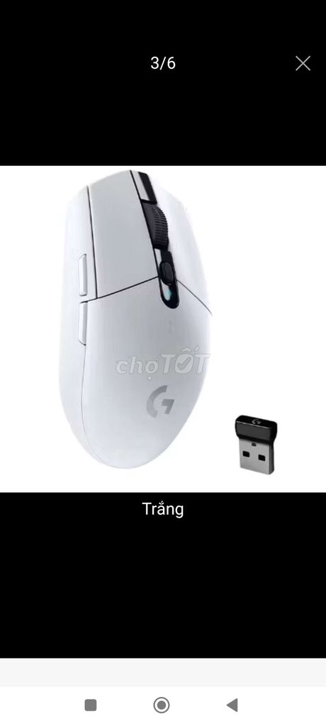 Chuột Logitech G304 Trắng Không dây. Mua bán Phụ kiện (Màn hình, Chuột...) tại Huyện Vũ Thư Thái Bình được đăng bởi Bùi tuấn Hưng hình 1