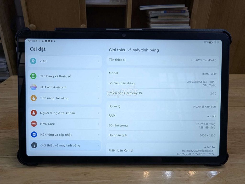 Matepad 10.4" 2022 (kirin820) đẹp nét zin full