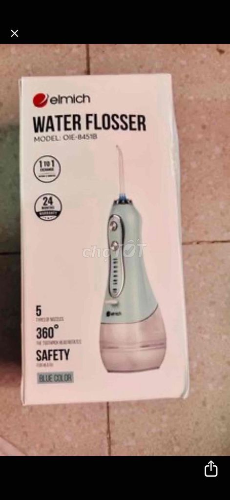 Máy tăm nước Elmich OIE-8451B Xanh dương. Mua bán Thiết bị vệ sinh, nhà tắm tại Quận 6 Tp Hồ Chí Minh được đăng bởi Anh Khiêm hình 1
