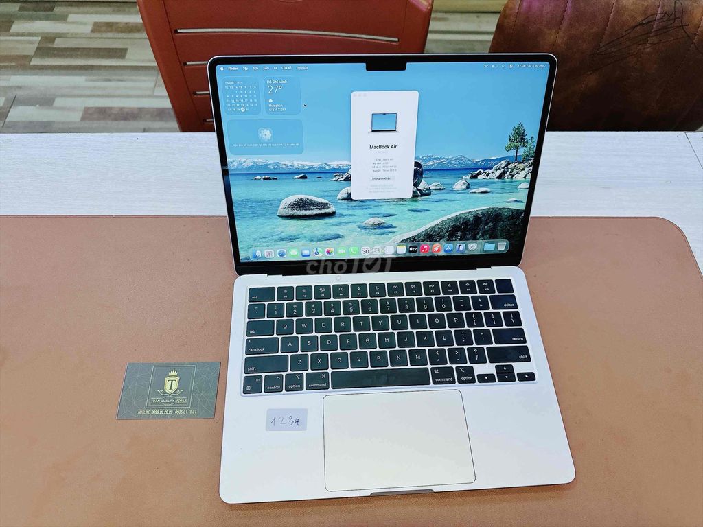 Macbook Air M2 13.6in 8G/256G Starlight BH 07/2027. Mua bán Laptop tại Quận Hải Châu Đà Nẵng được đăng bởi TUẤN LUXURY MOBILE ĐÀ NẴNG hình 1