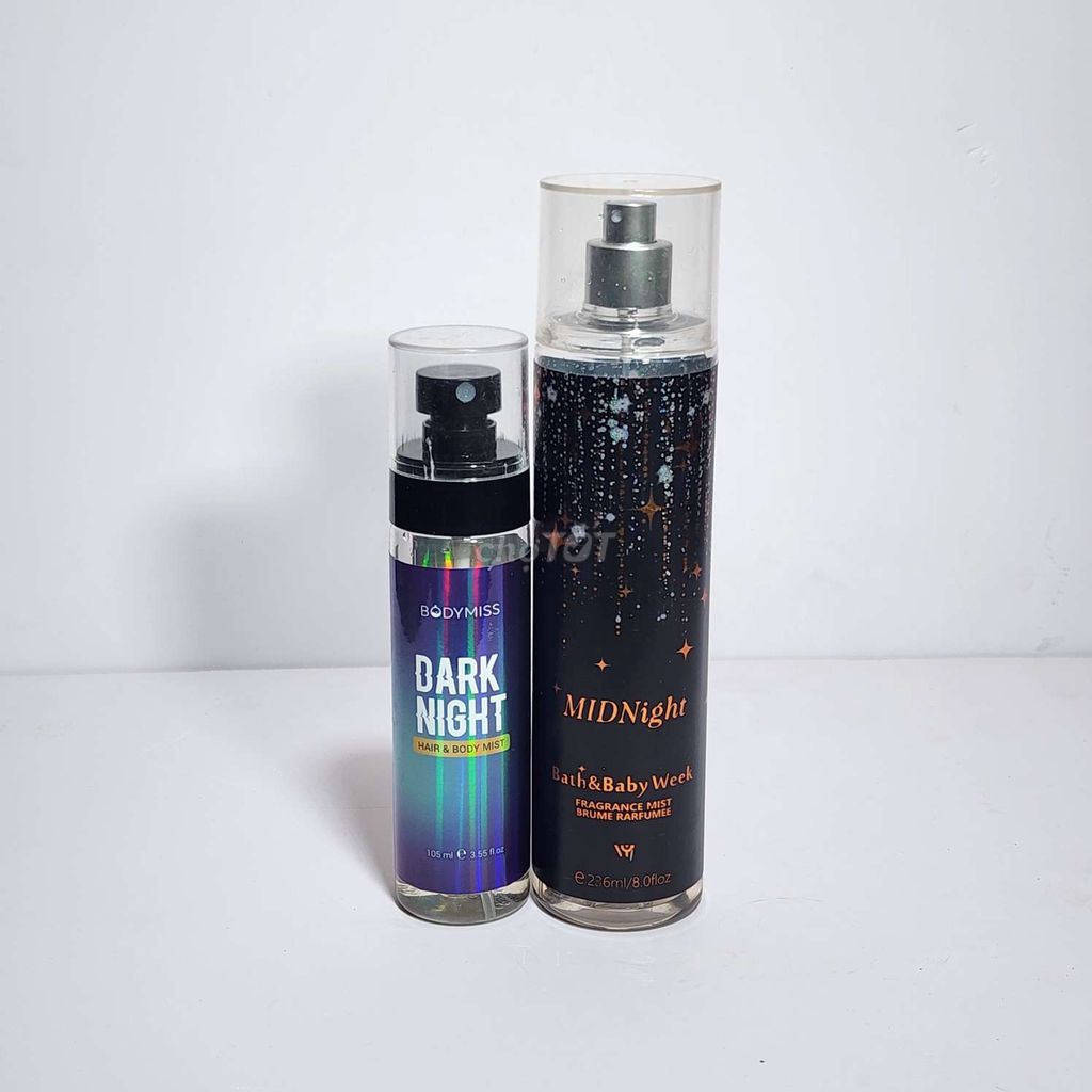 Hai chai bodymist Midnight và Darknight