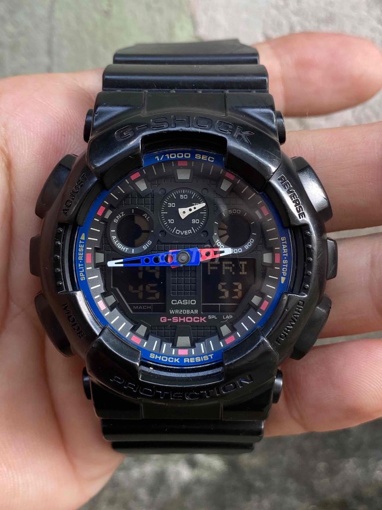 Casio G-Shock GA-100LT size mặt 45mm