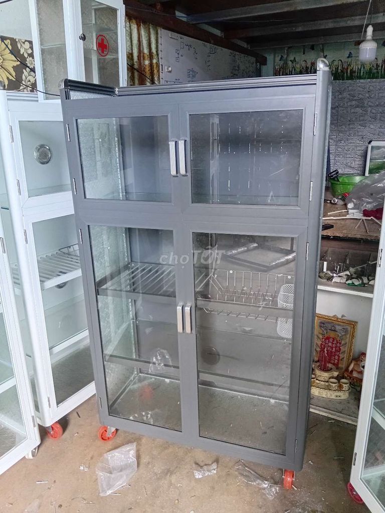 Tủ chén bát 80cm. Mua bán Tủ, kệ gia đình tại Thành phố Buôn Ma Thuột Đắk Lắk được đăng bởi Nhôm kính Tủ Nhựa Tuketop hình 1