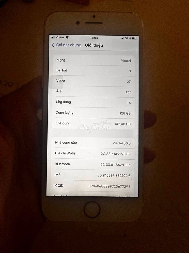 Apple iPhone 7 128GB Vàng hồng Đã sử dụng. Mua bán Điện thoại tại Quận Gò Vấp Tp Hồ Chí Minh được đăng bởi Hội Đồ Điện Tử hình 1