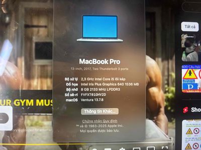 cần bán macbook pro 2017. Mua bán Laptop tại Thành phố Thủ Đức Tp Hồ Chí Minh được đăng bởi hoàng phúc