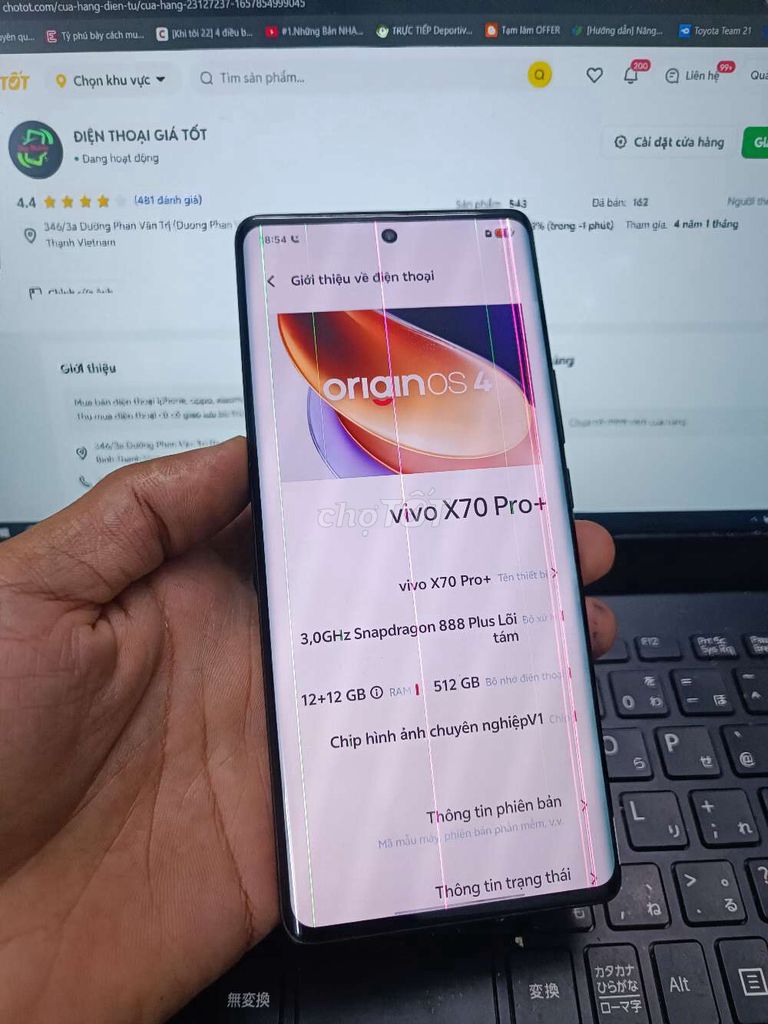 VIVO X70 PRO PLUS 12GB.512GB SNAP 888 PLUS ZIN. Mua bán Điện thoại tại Quận Bình Thạnh Tp Hồ Chí Minh được đăng bởi Dân Mobile hình 1