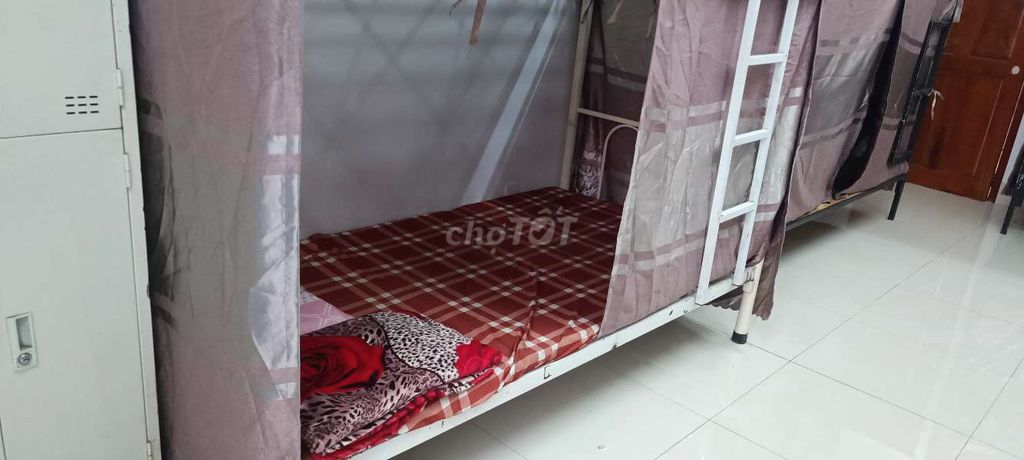 Ở ghép giường tầng, 1tr1/Tg Bao Trọn gói điện nước,Máy Lạnh,Máy Giặt,