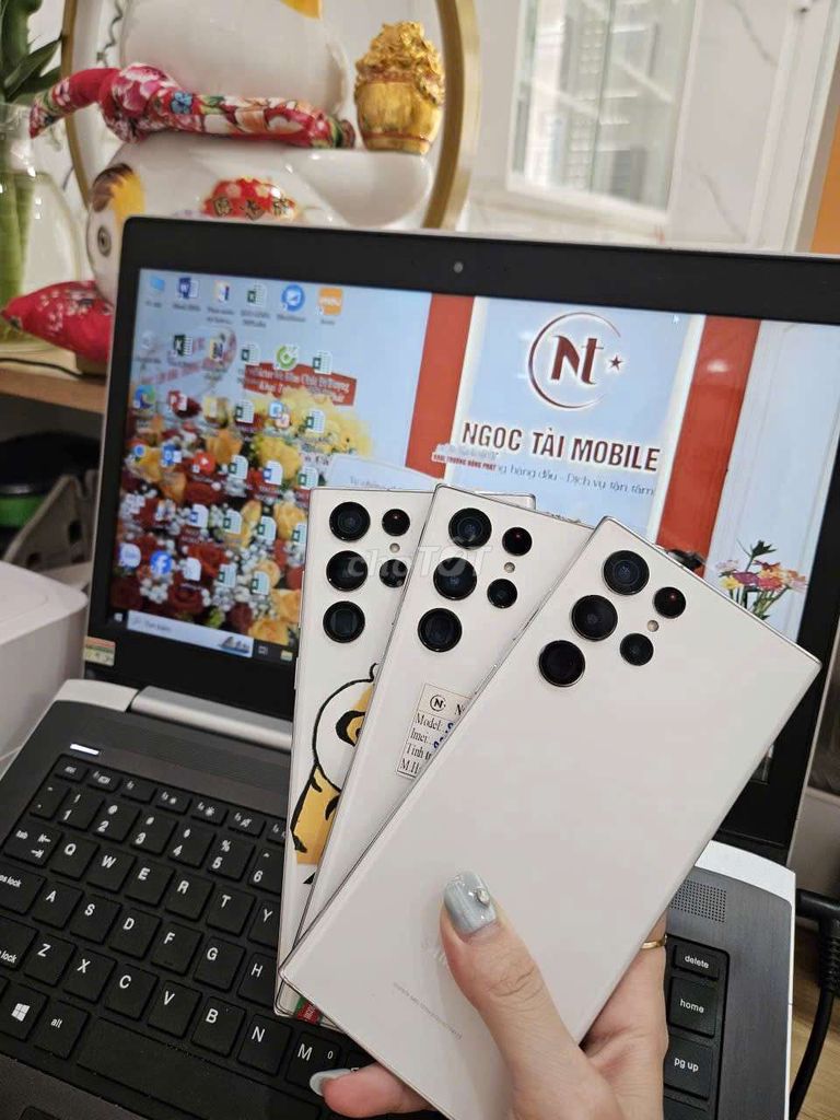 Samsung S22Ultra màu trắng zin đẹp. Mua bán Điện thoại tại Quận Bình Tân Tp Hồ Chí Minh được đăng bởi Ngọc Tài Moile hình 1