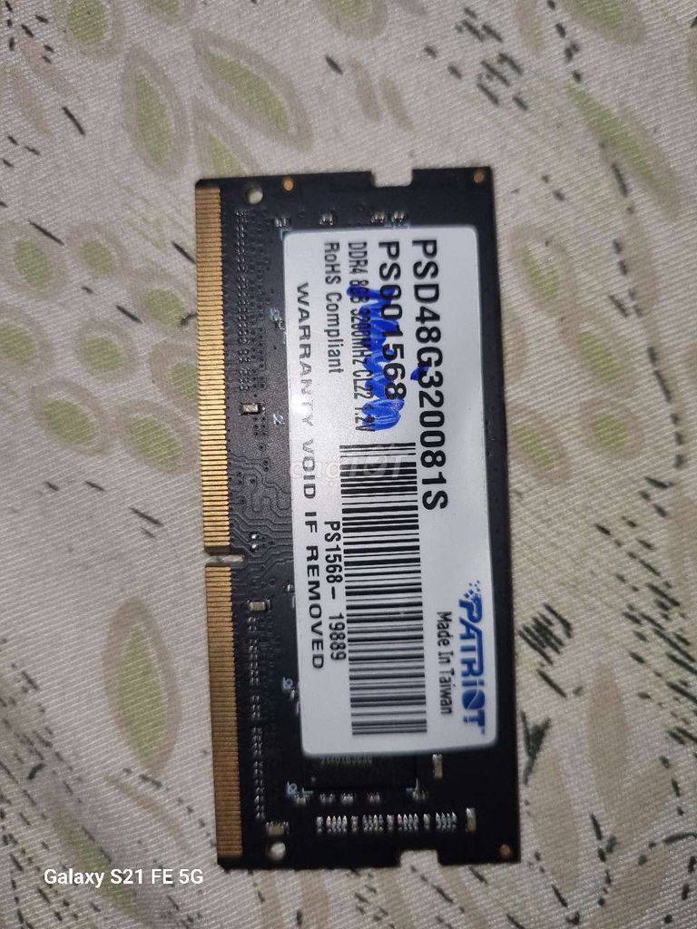 RAM Patriot 8GB DDR4 Đã sử dụng. Mua bán Linh kiện (RAM, Card...) tại Huyện Cát Tiên Lâm Đồng được đăng bởi Minh Đoàn hình 1