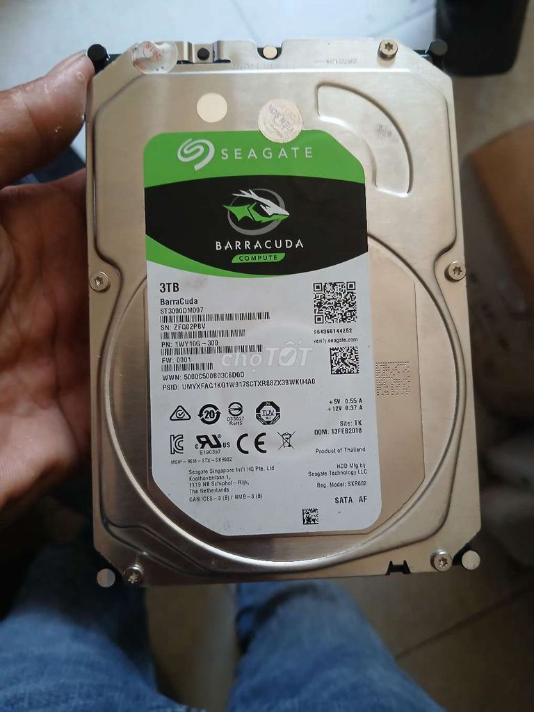 Ổ cứng HDD Seagate Barracuda 3TB. Mua bán Linh kiện (RAM, Card...) tại Quận Bình Tân Tp Hồ Chí Minh được đăng bởi Lỡ Bươk hình 1