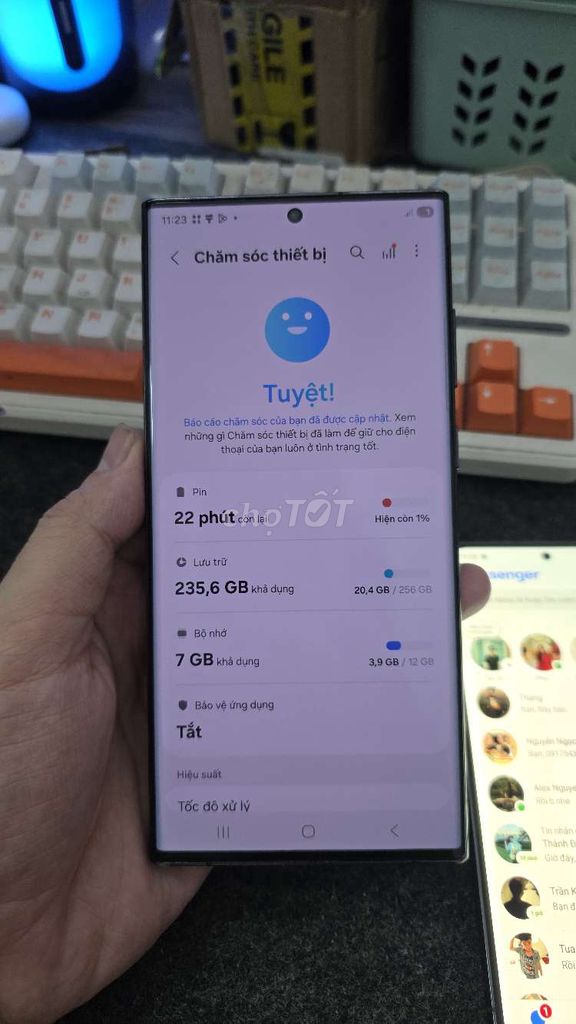 S22 Ultra 256GB SSVN zin all. Mua bán Điện thoại tại Quận Thanh Xuân Hà Nội được đăng bởi Shandp thanh xuân hình 1