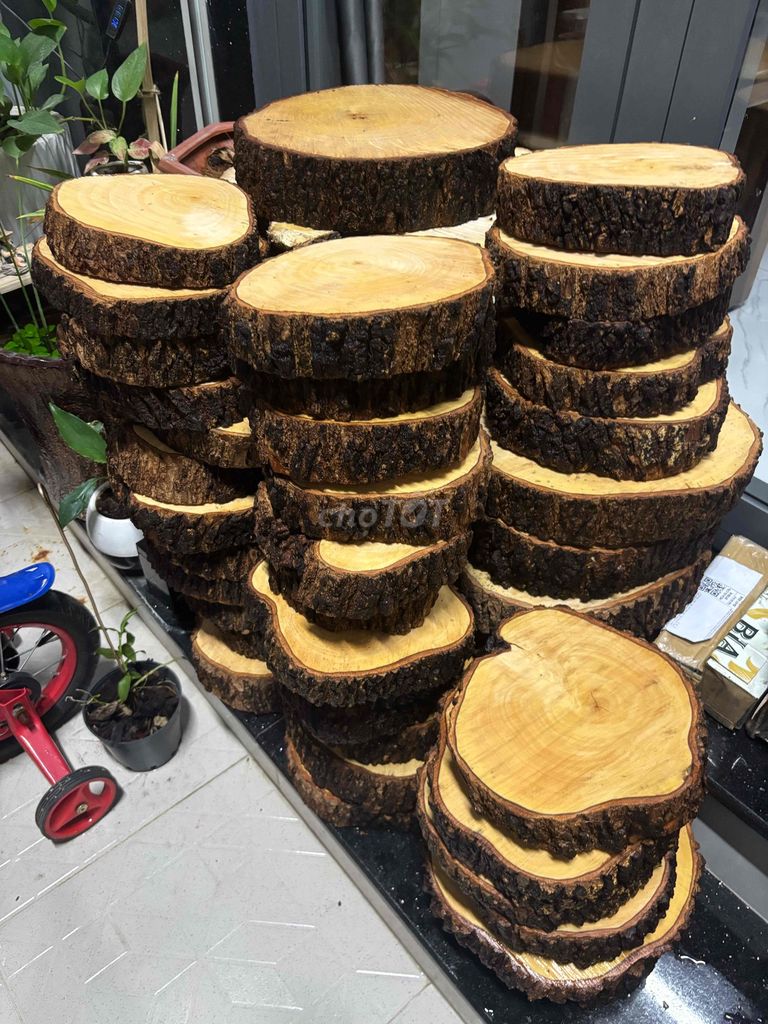 Gỗ me thớt decor đôn. Mua bán Cây cảnh, đồ trang trí tại Quận Bình Tân Tp Hồ Chí Minh được đăng bởi Thuận Phát hình 1