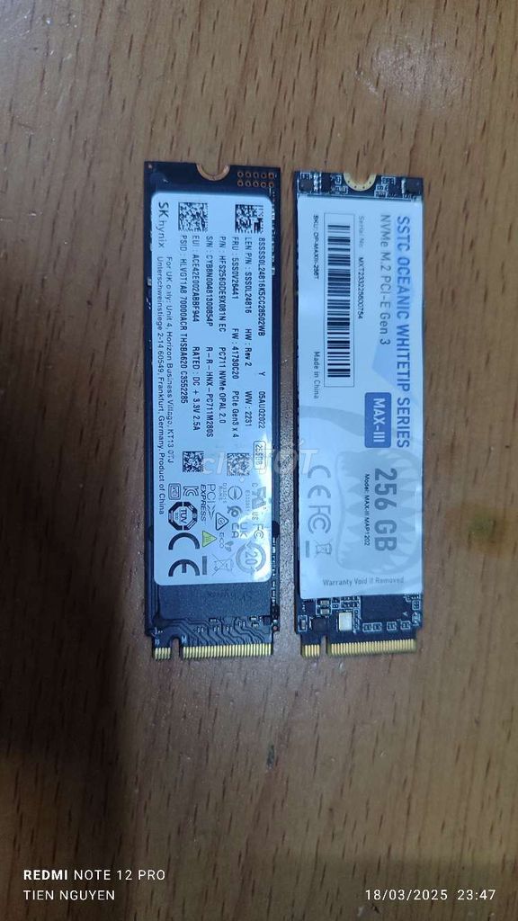 Nvme gen3 sk hynix, sstc 256gb bh 10 2026