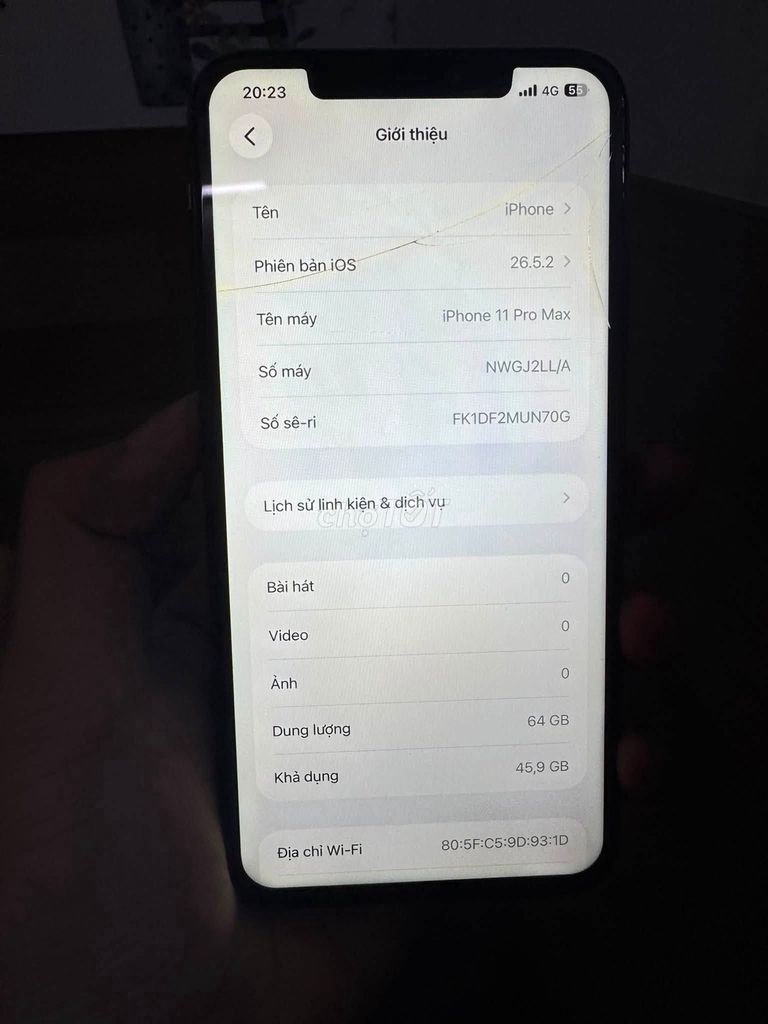 Apple iPhone 11 Pro Max 64GB Xám Đã sử dụng. Mua bán Điện thoại tại Quận 5 Tp Hồ Chí Minh được đăng bởi Hội Đồ Điện Tử hình 1
