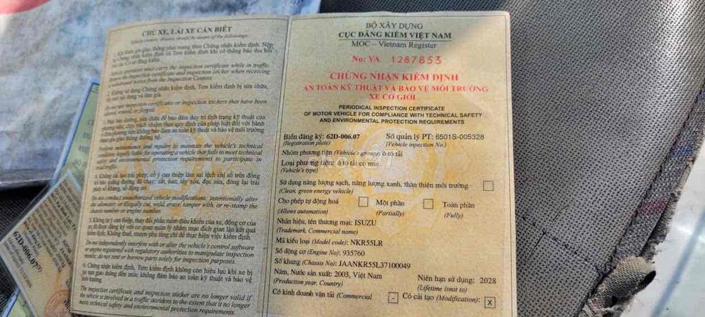 Isuzu NKR55LR 2003 2 tấn. Mua bán Xe tải, xe ben tại Huyện Bình Chánh Tp Hồ Chí Minh được đăng bởi BÃI XE THIÊN TRANG hình 3