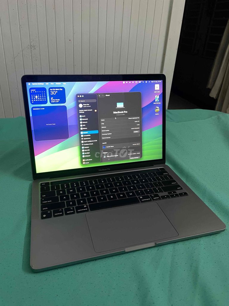 Apple Macbook Pro M1 13 inch 8GB/256GB Xám. Mua bán Laptop tại Quận Tân Bình Tp Hồ Chí Minh được đăng bởi Tanpham90 hình 1