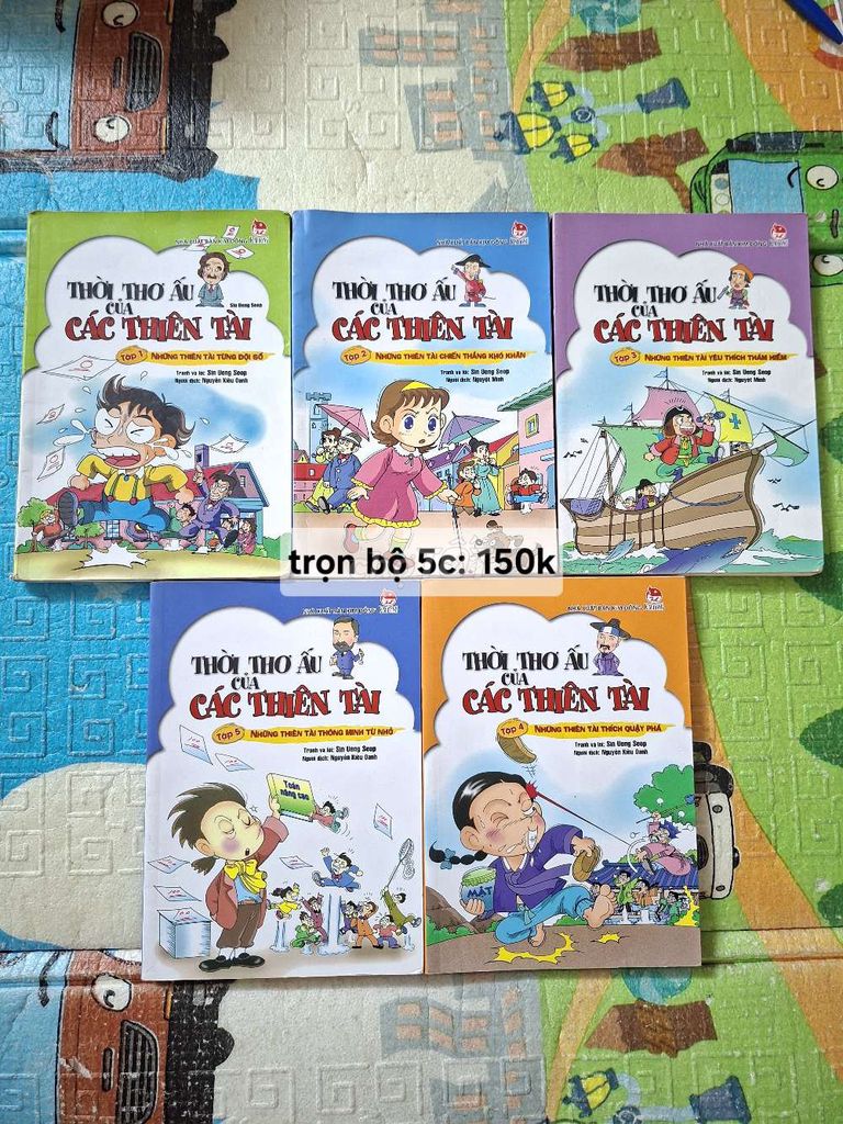 Thời thơ ấu của các thiên tài ( bộ 5q ). Mua bán Sách tại Thành phố Nam Định Nam Định được đăng bởi Lan Chi sách cũ hình 1