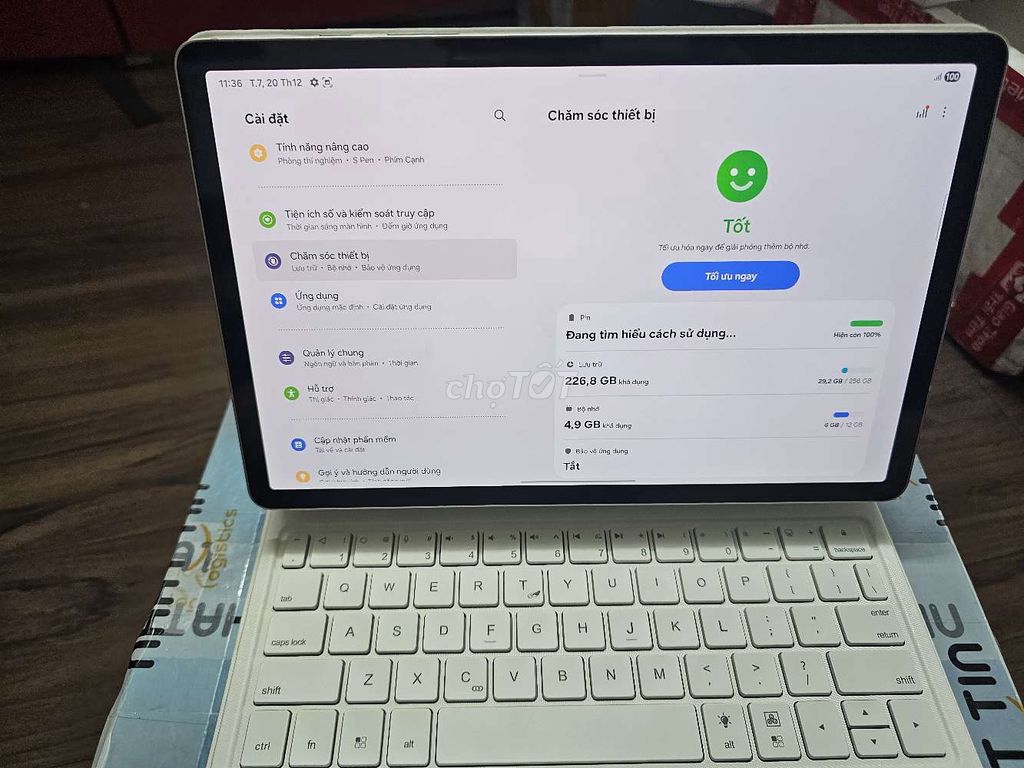 Samsung Galaxy Tab S9 12GB/256GB 5G Trắng. Mua bán Máy tính bảng tại Quận Tân Bình Tp Hồ Chí Minh được đăng bởi Sơn hình 1