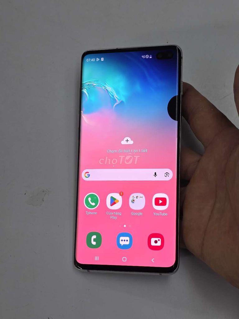 Samsung S10 Plus ram 8/ 512 GB đốm 1 sim. Mua bán Điện thoại tại Quận Cầu Giấy Hà Nội được đăng bởi chú Hùng 60t 163HQV hình 1