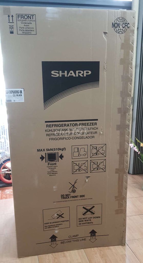 Tủ lạnh mới ken Sharp model SJ-FXP640VG-BK