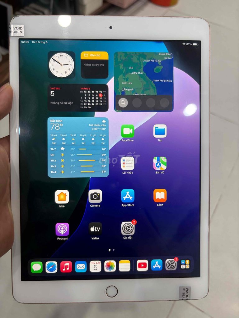 Apple iPad Gen 7 32GB Vàng hồng. Mua bán Máy tính bảng tại Quận Hai Bà Trưng Hà Nội được đăng bởi Dũng hình 1