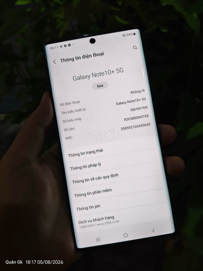 Samsung Note 10 Plus 256GB Đen Hàn Quốc. Mua bán Điện thoại tại Quận 10 Tp Hồ Chí Minh được đăng bởi Hội Đồ Điện Tử hình 1