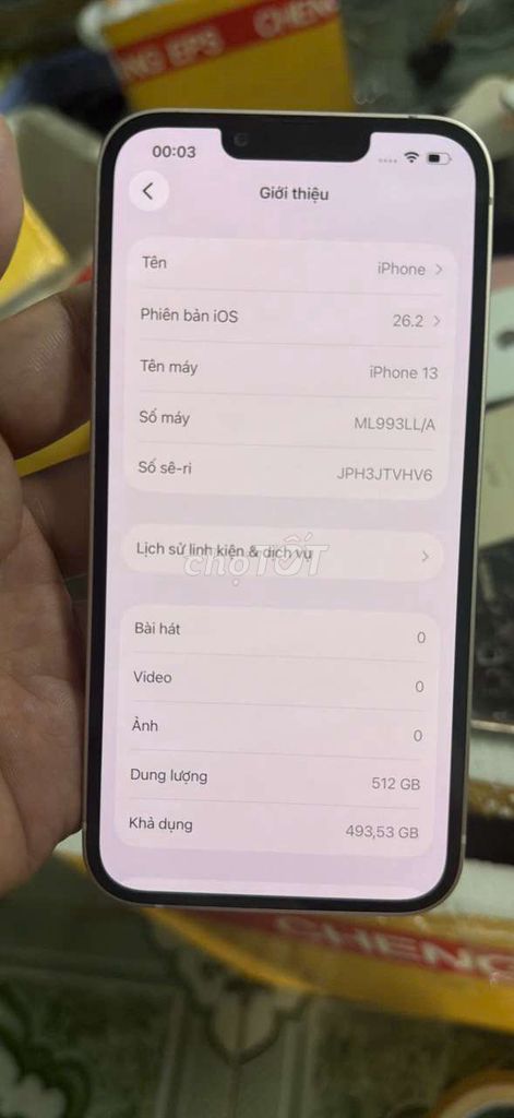 iPhone 13 512GB Hồng. Mua bán Điện thoại tại Huyện Tam Bình Vĩnh Long được đăng bởi Trần Tuyền hình 1