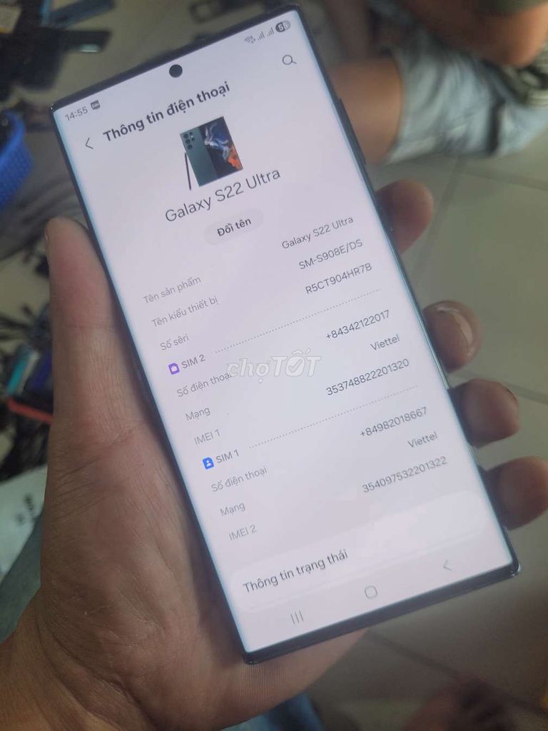 Samsung Galaxy S22 Ultra Đen. Mua bán Điện thoại tại Thị xã Tân Uyên Bình Dương được đăng bởi Được hình 1