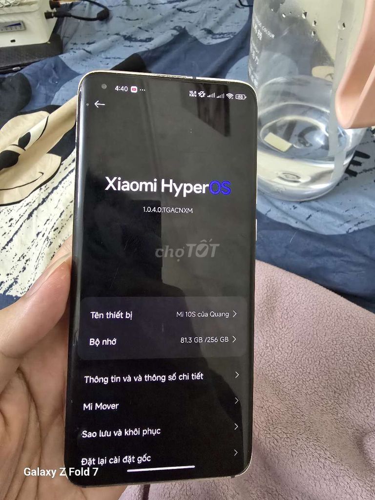 Xiaomi Mi 10S 256GB Trắng bán hoặc gl ip. Mua bán Điện thoại tại Quận Tây Hồ Hà Nội được đăng bởi Quang Gấu hình 1