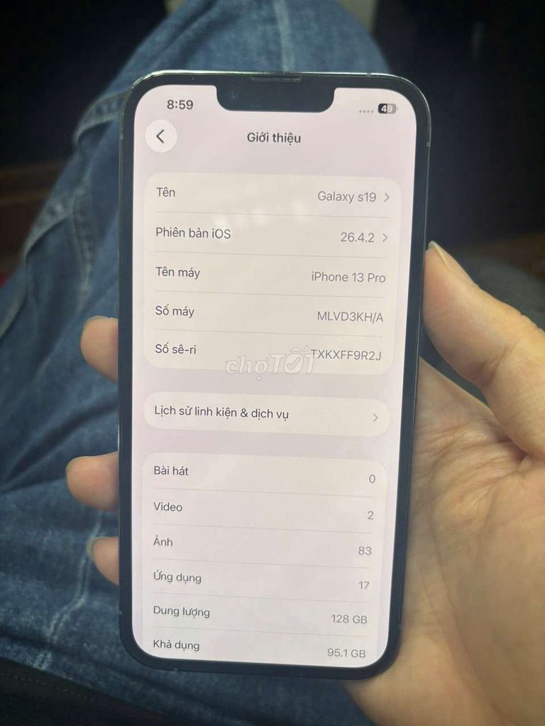  iPhone 13 Pro zin áp chưa mở. Mua bán Điện thoại tại Quận Ba Đình Hà Nội được đăng bởi Dương hình 1