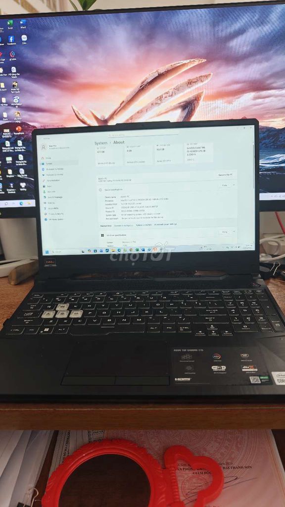 Asus TUF Gaming 15 i5-10300H 16GB/512GB. Mua bán Laptop tại Huyện Thanh Sơn Phú Thọ được đăng bởi KienPro hình 1
