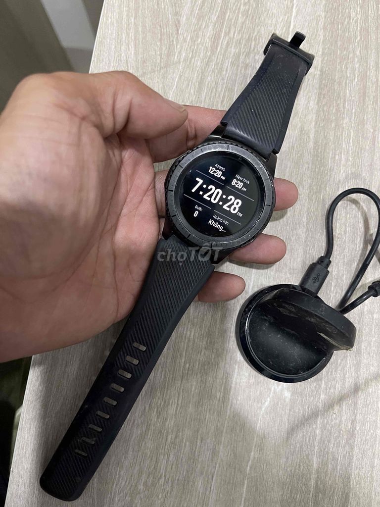 Samsung Gear S3 Frontier Đen. Mua bán Thiết bị đeo thông minh tại Thành phố Huế Thừa Thiên Huế được đăng bởi Phùng Đình Nguyên hình 1