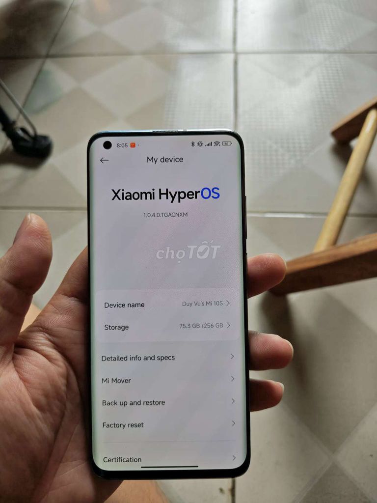 Xiaomi Mi 10S 8GB/256GB Xanh. Mua bán Điện thoại tại Thành phố Biên Hòa Đồng Nai được đăng bởi người nói thật hình 1