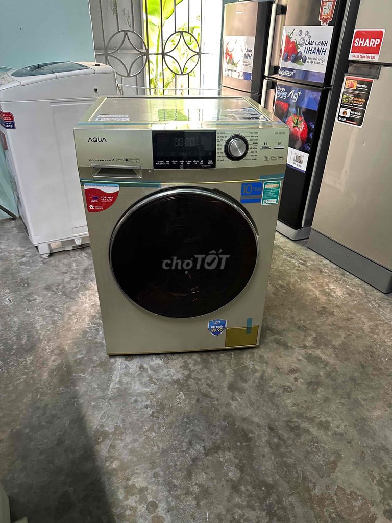 Máy giặt Aqua 10kg cửa trước. Mua bán Máy giặt tại Huyện An Dương Hải Phòng được đăng bởi Phát Thanh Lý  hình 1