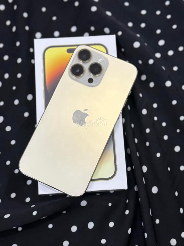 Iphone 14pro max 128Gold full pkien pin 98%