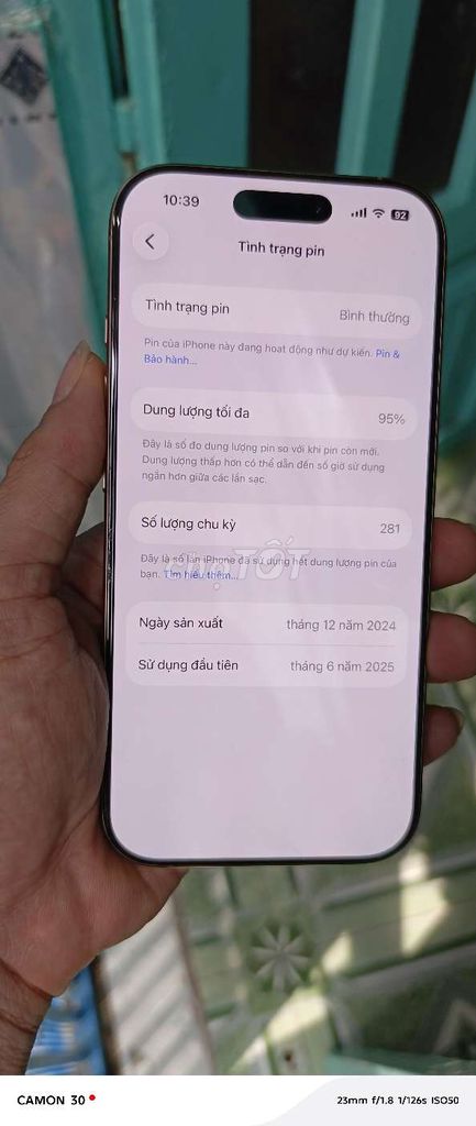 Apple iPhone 16 Pro 128GB Vàng 95%. Mua bán Điện thoại tại Quận 12 Tp Hồ Chí Minh được đăng bởi bùi xuân phương hình 1