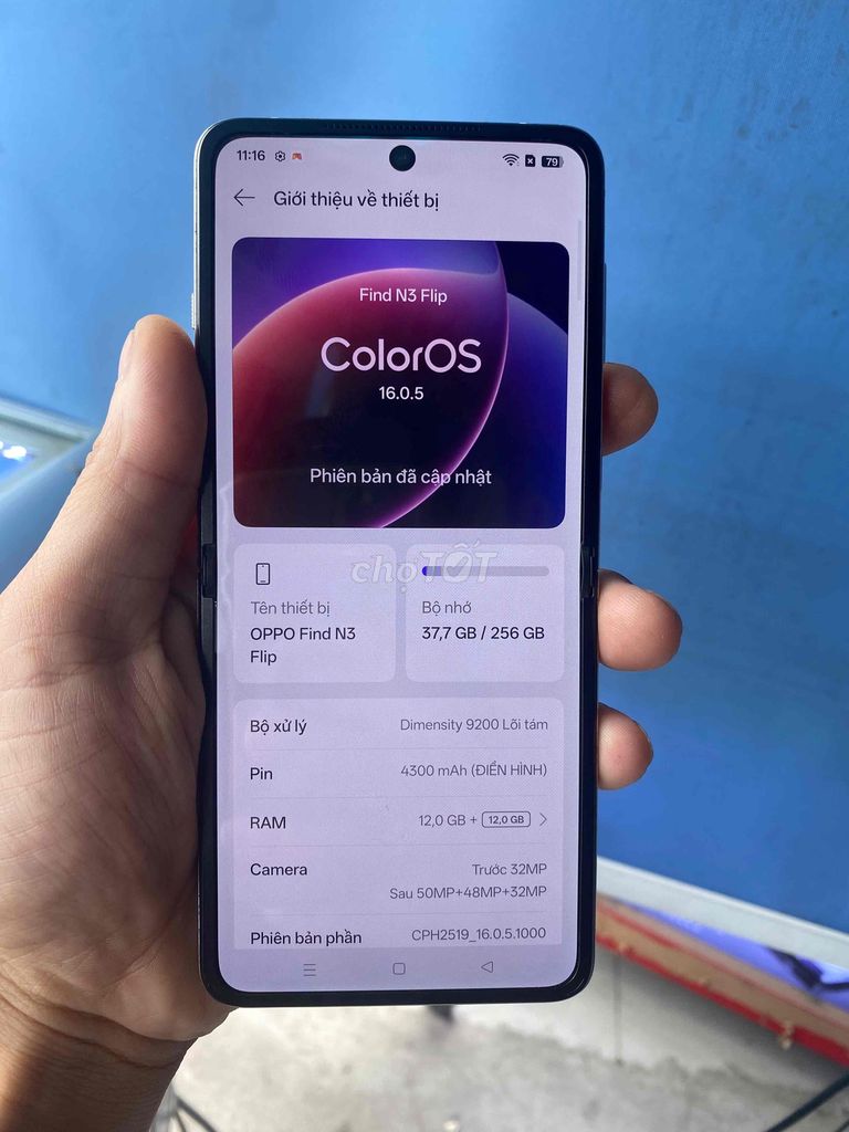 OPPO Find N3 Flip 12GB/256GB Trắng. Mua bán Điện thoại tại Quận Tân Phú Tp Hồ Chí Minh được đăng bởi Hùng Chợ Lớn hình 1