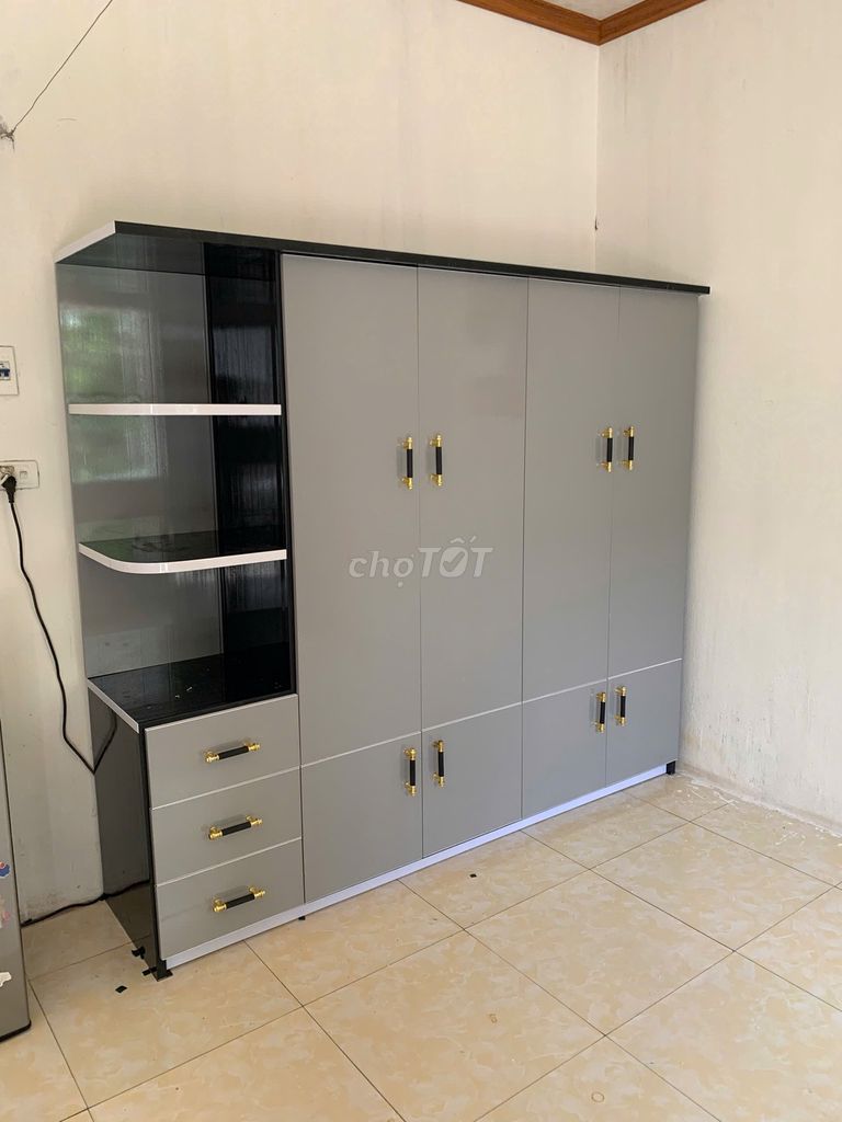 Tủ quần áo Nhựa Đài Loan Xám chống mối mọt. Mua bán Tủ, kệ gia đình tại Quận Cầu Giấy Hà Nội được đăng bởi Nội thất nhựa Hà Nội  hình 1