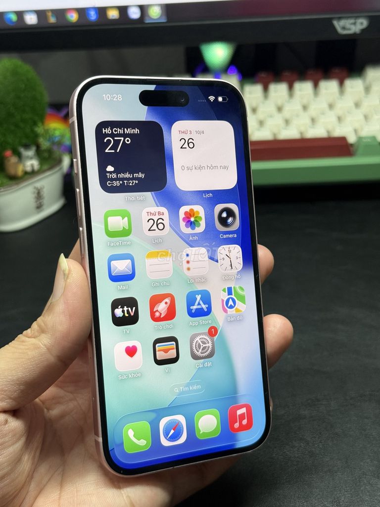 iPhone 15 128GB Hồng Đã sử dụng. Mua bán Điện thoại tại Quận Nam Từ Liêm Hà Nội được đăng bởi Nguyễn Minh Chiến hình 1