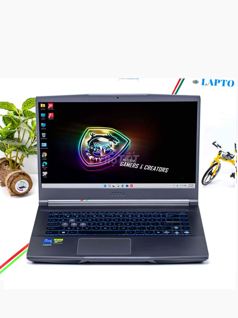 MSI Thin 15 i5-12450H 15.6 inch 8GB/512GB RTX2050. Mua bán Laptop tại Thành phố Huế Thừa Thiên Huế được đăng bởi VZ COMPUTER hình 1