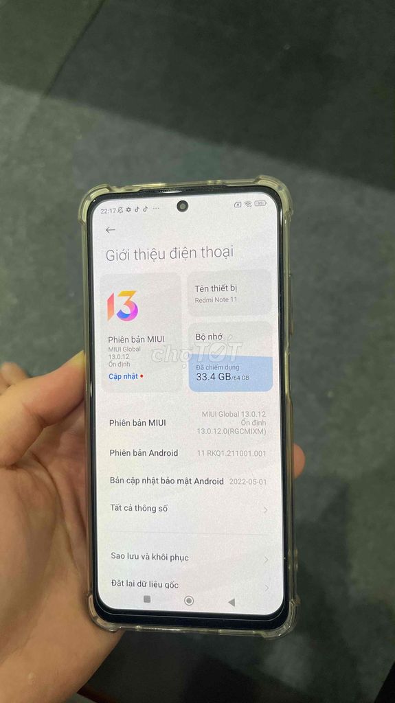 Xiaomi Redmi Note 11 128GB Xám. Mua bán Điện thoại tại Thành phố Tuyên Quang Tuyên Quang được đăng bởi Nguyễn Việt Khánh hình 1