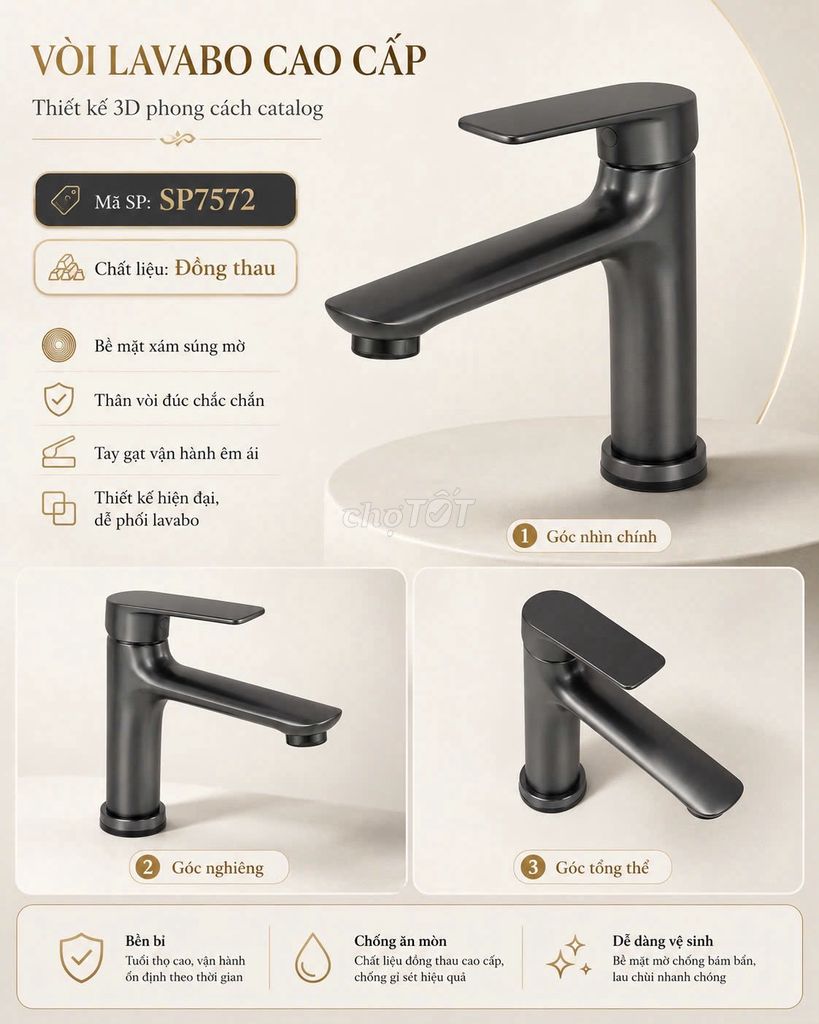 Vòi rửa lavabo Đồng thau. Mua bán Thiết bị vệ sinh, nhà tắm tại Quận Thanh Xuân Hà Nội được đăng bởi Hoàng Bảo Trân hình 1