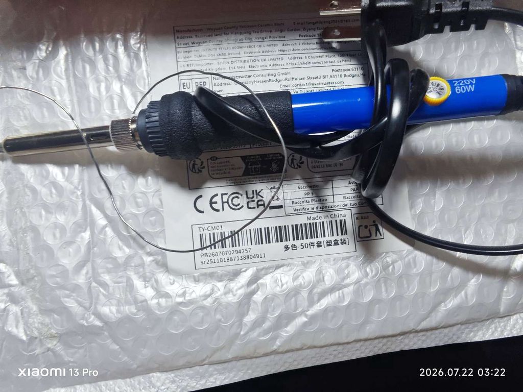 Bút hàn thiếc 60W 220V Xanh Đen Đã sử dụng. Mua bán Đồ chuyên dụng, Giống nuôi trồng tại Quận Nam Từ Liêm Hà Nội được đăng bởi Cloner hình 1