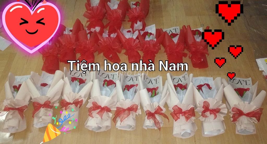 Bó 1 hoa hồng kẽm nhung