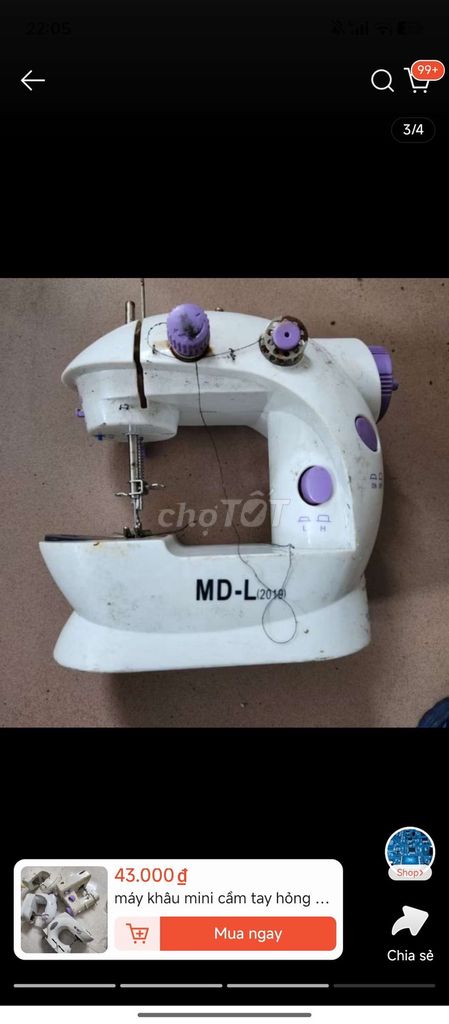 Máy khâu mini cầm tay bị hư hỏng . Mua bán Nội thất, đồ gia dụng khác tại Huyện Long Phú Sóc Trăng được đăng bởi Kha Điện Tử hình 1