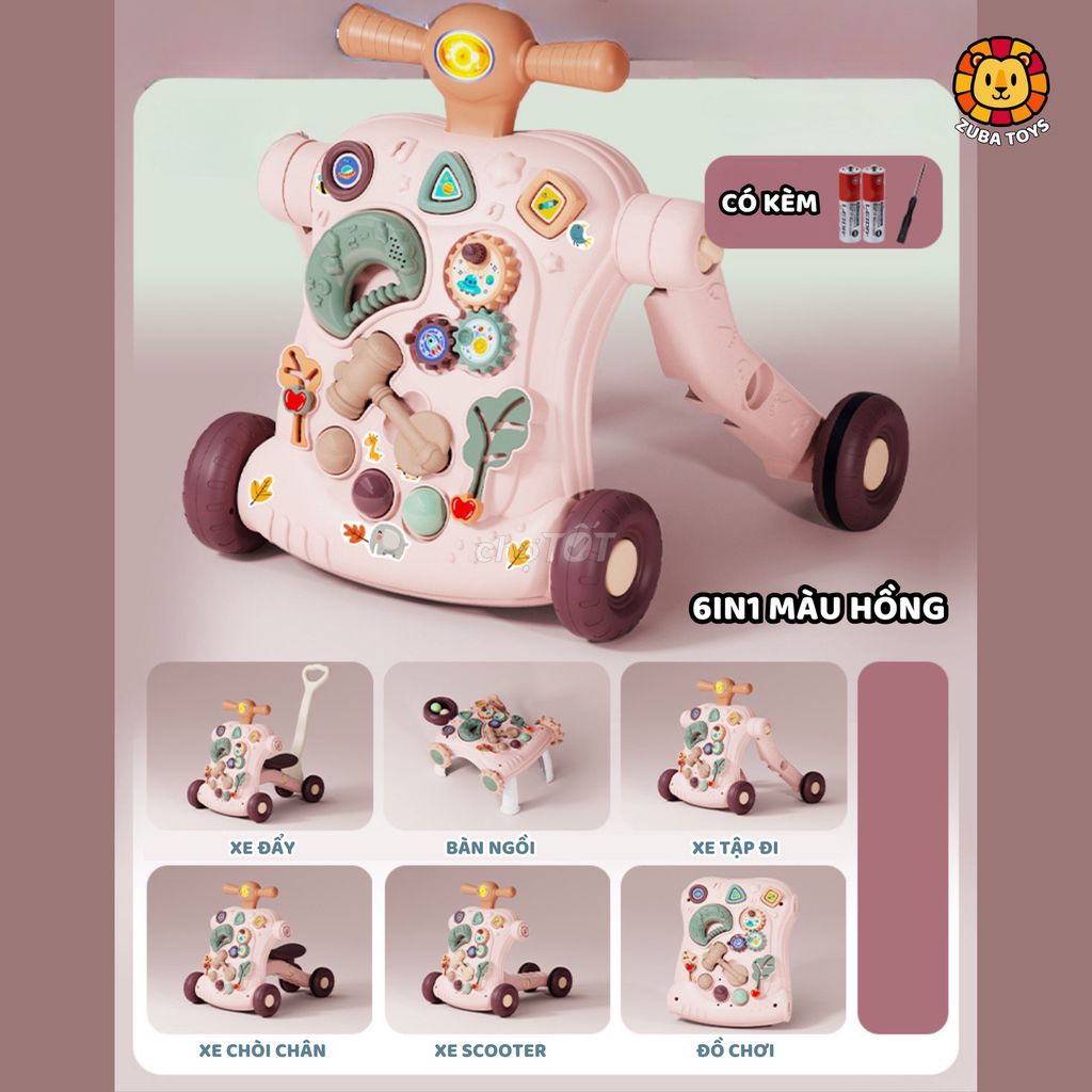 Xe tập đi Zuba Toys 6in1. Mua bán Mẹ và bé tại Thành phố Thái Nguyên Thái Nguyên được đăng bởi Zuba hình 1